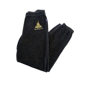 Walt Disney World 50th Anniversary Luxe Black Gold Spirit Jersey Joggers Small